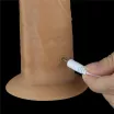 LOVETOY élethű vibrátor 10'' Dual Layered Platinum Silicone Rotator - vízálló, letapasztható, távirányítóval, akkumulátoros, szilikon (25 cm)