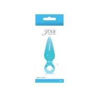 NS NOVELTIES fenékdugó Jolie Pleasures Mini Aqua - kék színben, fogógyűrűs, vízálló, TPE, 9 cm