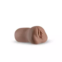 NS NOVELTIES maszturbátor Barely Legal Raven Stroker Brown - élethű műpunci, barna testszínű, stimuláló belső felszínnel, vízálló