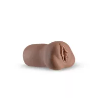 NS NOVELTIES maszturbátor Barely Legal Raven Stroker Brown - élethű műpunci, barna testszínű, stimuláló belső felszínnel, vízálló
