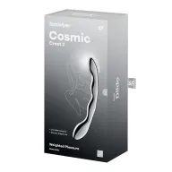 Hajlított műpénisz Satisfyer Cosmic Crest 2 - fém, vízálló