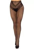 Szexi harisnya Leg Avenue Crotchless backseam tights O/S black