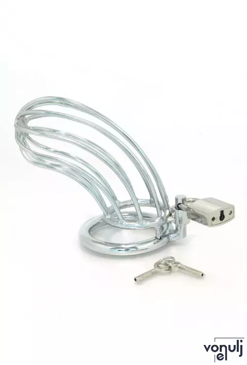 RIMBA péniszlakat Chastity With Padlock Metal - fém