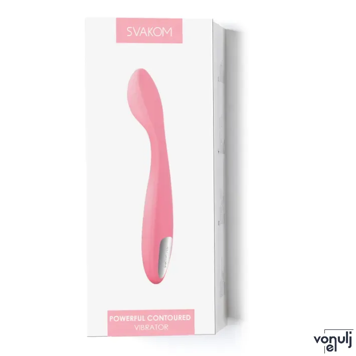 SVAKOM G-pont vibrátor Keri Pale Pink - rózsaszín színben, vízálló, akkumulátoros