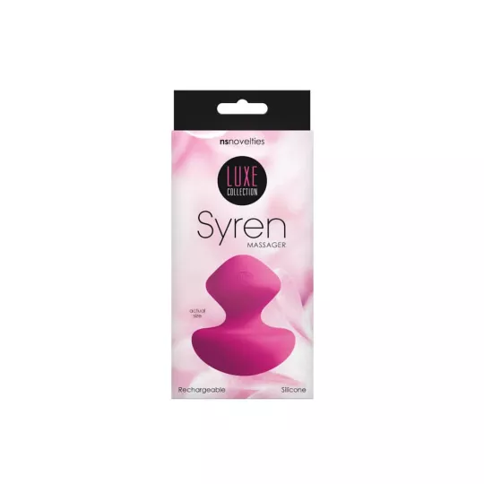 NS NOVELTIES rezgő csiklóizgató Luxe Syren Massager Pink - rózsaszín színben, vízálló, akkumulátoros