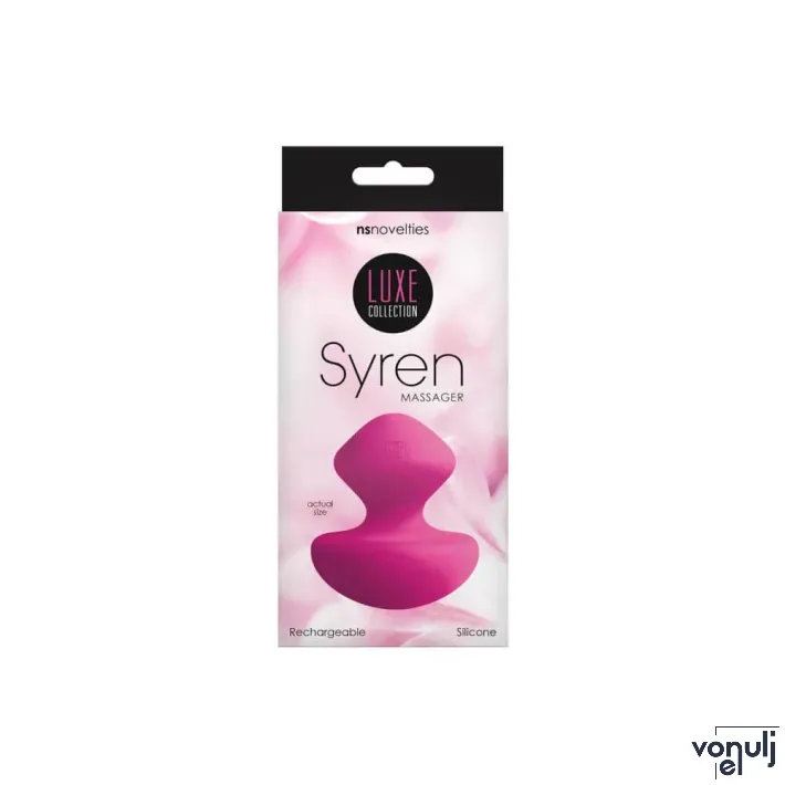 NS NOVELTIES rezgő csiklóizgató Luxe Syren Massager Pink - rózsaszín színben, vízálló, akkumulátoros