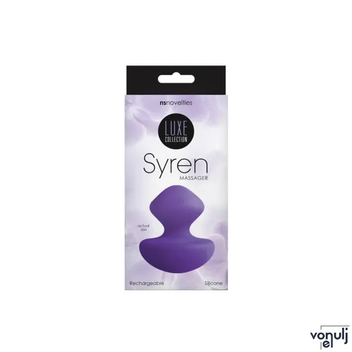 NS NOVELTIES csiklóvibrátor Luxe Syren Massager Purple - lila színben, vízálló, akkumulátoros, masszírozó, szilikon