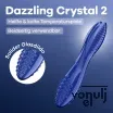 Nonfiguratív dildó Satisfyer Dazzling Crystal 2 - üveg, vízálló