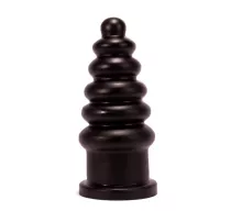 X-MEN fenékdugó 9.2 inch Butt Plug Black - fekete színben, letapasztható, PVC, 23 cm