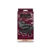 NS NOVELTIES heveder Bondage Couture Tie Down Straps Black - fekete színben, pántokkal a rögzítéshez