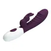 Csiklóizgatós g pont vibrátor Pretty Love Naugthy Bunny Purple II - elemes,vízálló