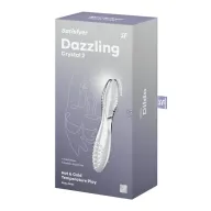 Nonfiguratív dildó Satisfyer Dazzling Crystal 2 transparent - üveg, vízálló