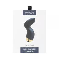 SVAKOM léghullámos csiklóizgató Pulse Pure Blue - kék színben, prémium minőség, vízálló, akkumulátoros