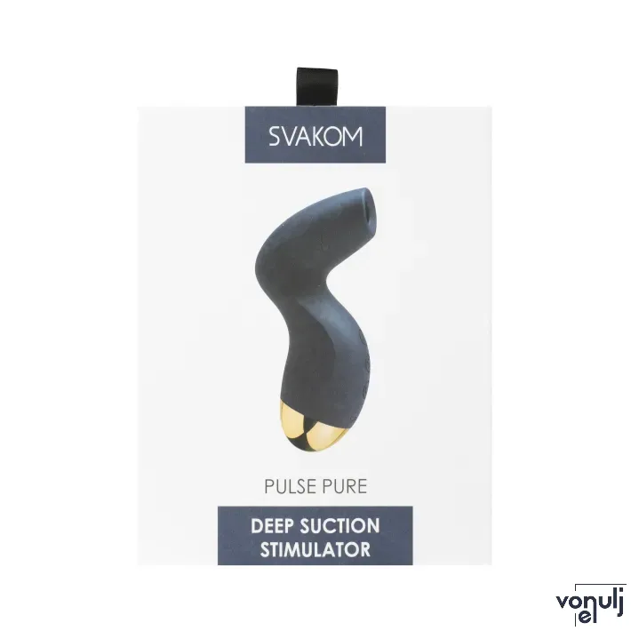 SVAKOM léghullámos csiklóizgató Pulse Pure Blue - kék színben, prémium minőség, vízálló, akkumulátoros