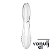 Nonfiguratív dildó Satisfyer Dazzling Crystal 2 transparent - üveg, vízálló