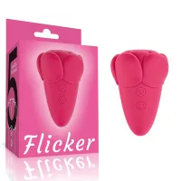 Rezgő csiklóizgató Lovetoy Flicker Rose Red - akkumulátoros,vízálló