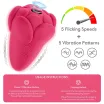 Rezgő csiklóizgató Lovetoy Flicker Rose Red - akkumulátoros,vízálló