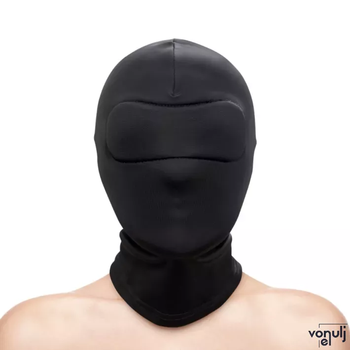 NS NOVELTIES BDSM maszk Fetish&Fashion Closed Hood - fekete színben, teljesen zárt, BDSM szex kelléke
