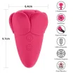 Rezgő csiklóizgató Lovetoy Flicker Rose Red - akkumulátoros,vízálló