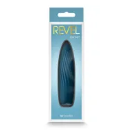 NS NOVELTIES rúdvibrátor Revel Kismet Teal - türkiz színben, vízálló, bordázott stimuláló felszínnel, akkumulátoros