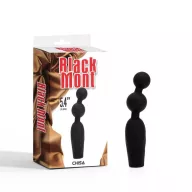CHISA NOVELTIES análbot Vibrating Booty Beads - fekete színben, vibrációs funkcióval, vízálló, akkumulátoros, (13,6 cm)