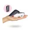 SATISFYER léghullámos csiklóizgató Pro Traveler - fekete-fehér-arany színben, vízálló, akkumulátorral