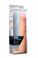 BLUSH péniszköpeny Performance Cock XTender Beige - realisztikus, testszínű, heregyűrűs, vízálló, (11,4 cm)