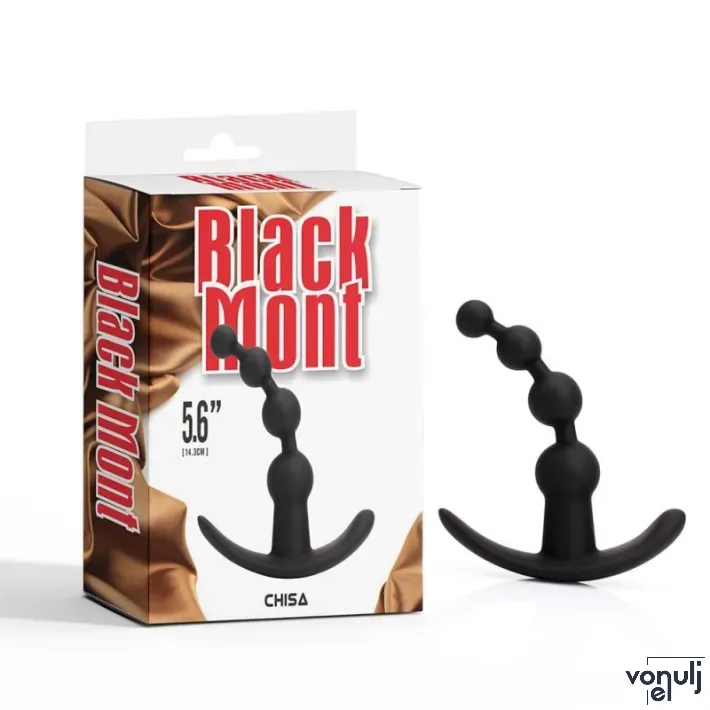 CHISA NOVELTIES análbot Renegade Vibrating Anal Beads - fekete színben, vibrációs funkcióval, vízálló, akkumulátoros, (14,3 cm)