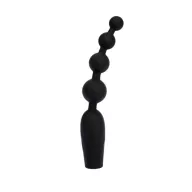 CHISA NOVELTIES análbot Vibrating Bumpy Bead - fekete színben, vibrációs funkcióval, vízálló, akkumulátoros, (18,5 cm)