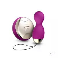 LELO vibrációs tojás Hula Beads Deep Rose EU - lila színben, vízálló, akkumulátoros, elemes távirányítóval
