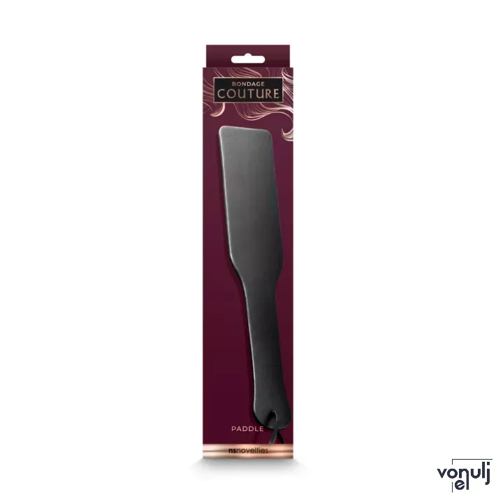 NS NOVELTIES paskoló Bondage Couture Paddle Black - fekete színben