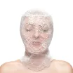 NS NOVELTIES BDSM maszk Fetish&Fashion Lace Hood - fehér színben, csipkés, teljesen zárt, BDSM szex kelléke