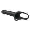 Strapon dildó hámmal Pretty Love Landon Black - vízálló, 24,9 cm