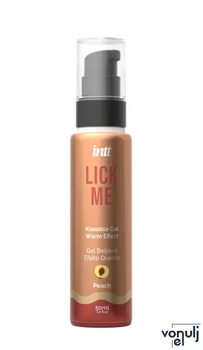 Stimuláló gél orális szexhez Intt Lick Me Peach 50 ml - ehető