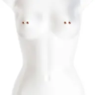 NS NOVELTIES mellbimbó izgató Bound Nipple Clamps M1 Rose Gold - rózsaarany színben, mágneses, BDSM szex kelléke