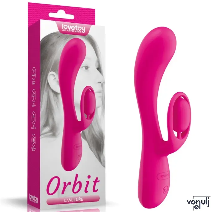 Csiklóizgatós g pont vibrátor Lovetoy L'Allure Orbit - akkumulátoros,vízálló