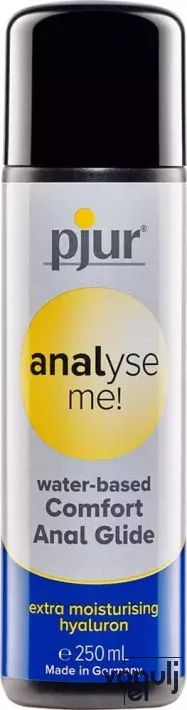 PJUR intim síkosító Analyse Me! Comfort Water Anal Glide 250 ml - anális, vízbázisú, selymes síkosító, jojoba kivonattal a lágy és hidratált bőrért