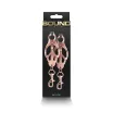 NS NOVELTIES mellbimbó csipesz Bound Nipple Clamps C3 Rose Gold - rózsaarany színben, BDSM szex kelléke