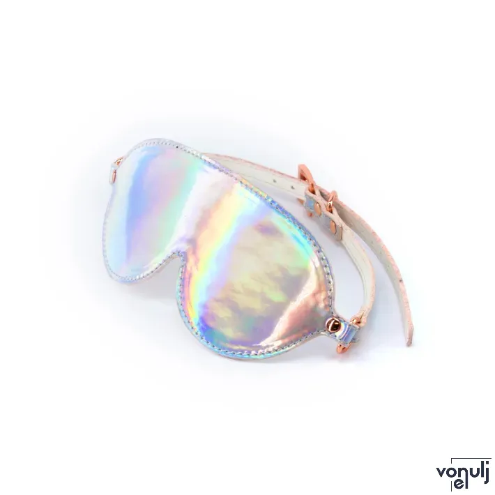 NS NOVELTIES maszk Cosmo Bondage Blindfold Rainbow - hologramos szivárvány színben