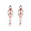NS NOVELTIES mellbimbó csipesz Bound Nipple Clamps C3 Rose Gold - rózsaarany színben, BDSM szex kelléke