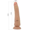 Élethű műpénisz Pretty Love Tiemeyer Flesh - vízálló,25 cm