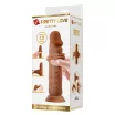 Élethű műpénisz Pretty Love Quentin Brown - vízálló,18,4 cm