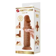 Élethű műpénisz Pretty Love Quentin Brown - vízálló,18,4 cm