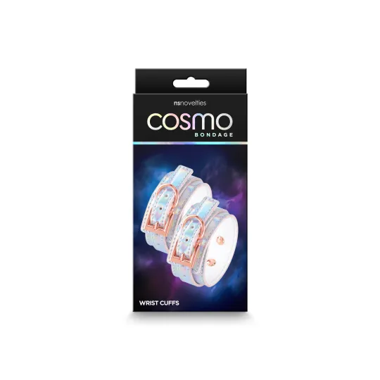 NS NOVELTIES bilincs Cosmo Bondage Wrist Cuff Rainbow - hologramos szivárvány színben, csuklóra helyezhető