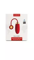SVAKOM vibrációs tojás Ella Neo - piros színben, vízálló, okos, akkumulátoros, ingyenes applikációval