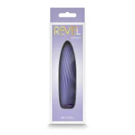 NS NOVELTIES rúdvibrátor Revel Kismet Purple - lila színben, vízálló, bordázott stimuláló felszínnel, akkumulátoros