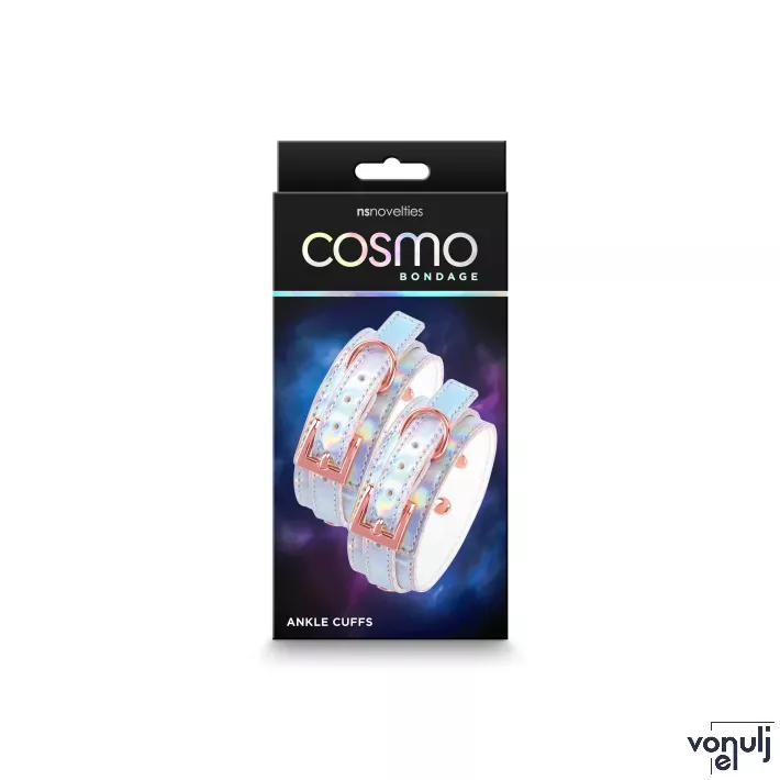 NS NOVELTIES bilincs Cosmo Bondage Ankle Cuff Rainbow - hologramos szivárvány színben, bokára helyezhető
