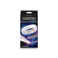 NS NOVELTIES nyakpánt és póráz Cosmo Bondage Collar and Leash Rainbow - hologramos szivárvány színben, fetish játék kelléke