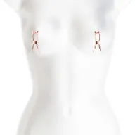 NS NOVELTIES mellbimbó csipesz Bound Nipple Clamps C1 Rose Gold - rózsaarany színben, BDSM szex kelléke