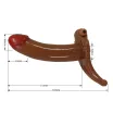 Strapon vibrátor hámmal Pretty love Bradden - 23 cm dildóval